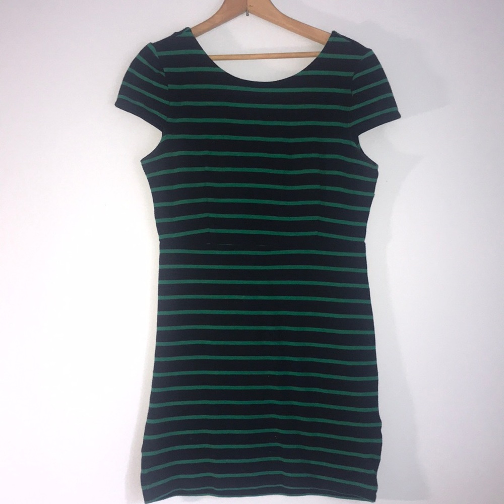 Form-fitted striped dress